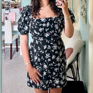 Francesa’s Embroidered Puff Sleeve Dress